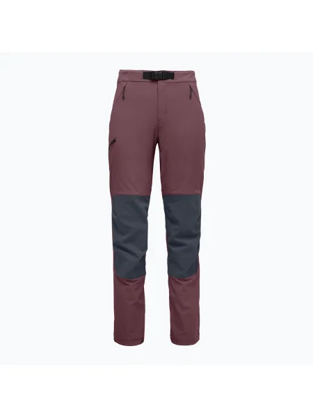 Pantaloni de trekking pentru femei Black Diamond Alpine Hybrid fig/charcoal negru