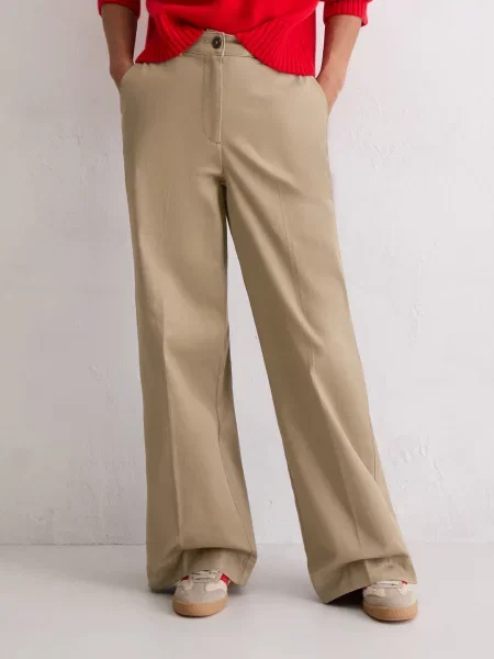 Штани повсякденні Marc O’Polo бавовна/ліоцел бежевий