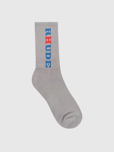 Шкарпетки з логотипом Rhude сірі