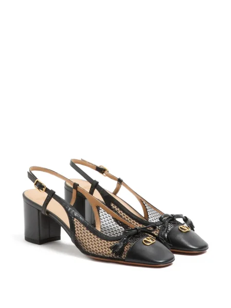 Pantofi cu toc Valentino Garavani slingback negru