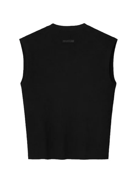 Decupat top Fear Of God Essentials tricotate negru