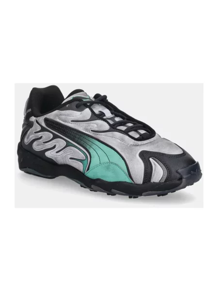 Sneakers Puma Inhale Distressed Vibrant Silver-Vibrant Green EUR 45 zielone