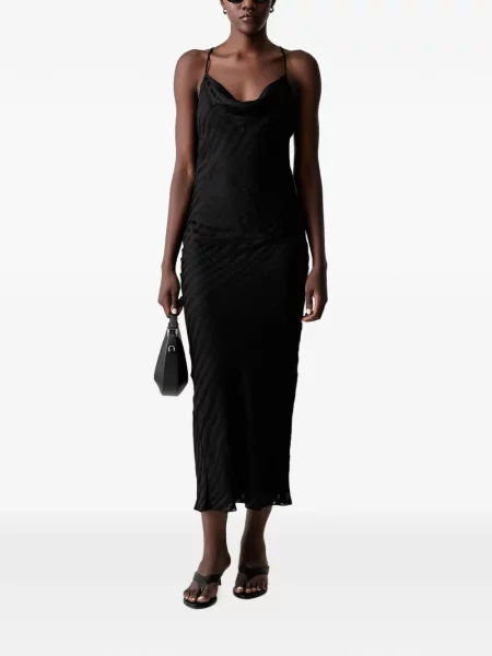 Rochie midi Patrizia Pepe cu model zebră negru