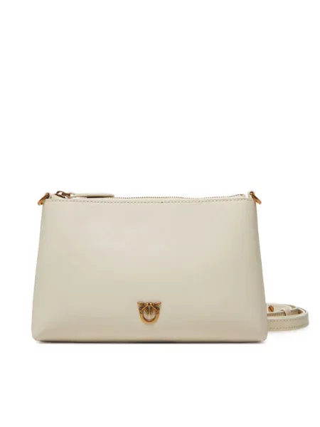 Geanta de piele Pinko din piele fără toc mini alb