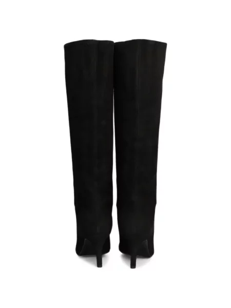 Botine Biancadi din piele de căprioară negru
