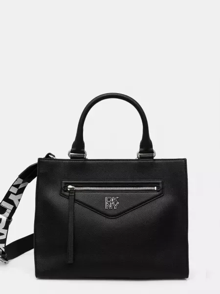 Geantă shopper Dkny din piele negru