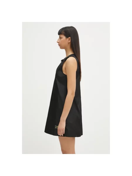 GANNI sukienka Duchesse Mini mini prosta czarny