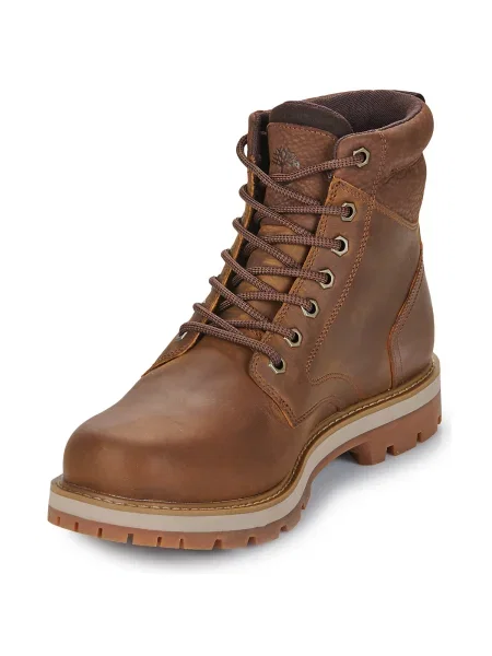 Šnurovacie čipkované tenisky Timberland hnedá