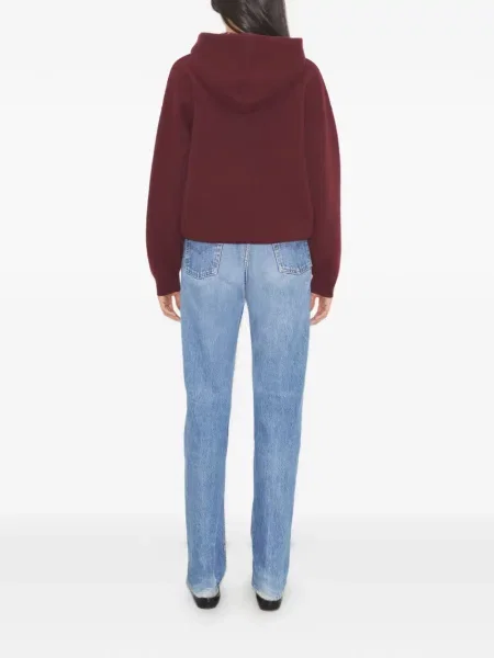 Hanorac cu glugă Tory Burch roșu