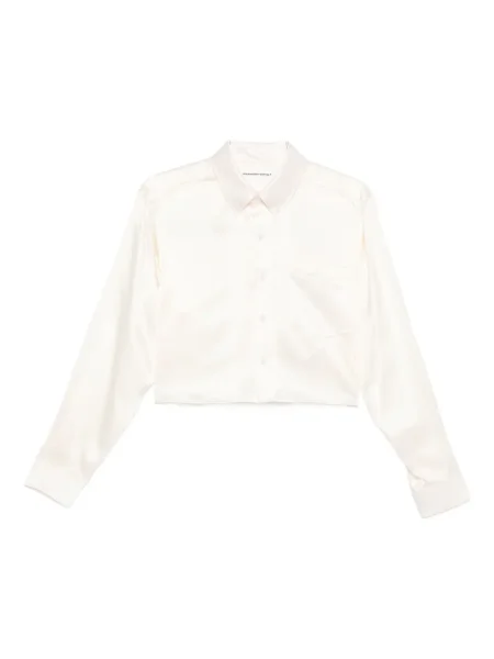 Cămașă Alexander Wang de mătase alb