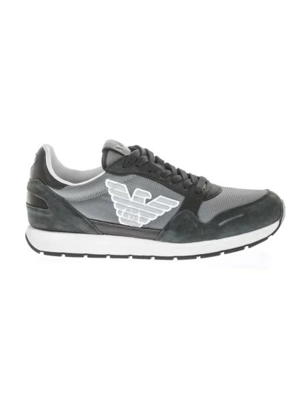 Sneakersy Emporio Armani skórzane czarne