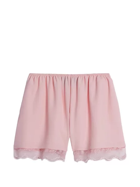 Pantaloni scurți Simone Rocha din dantelă roz