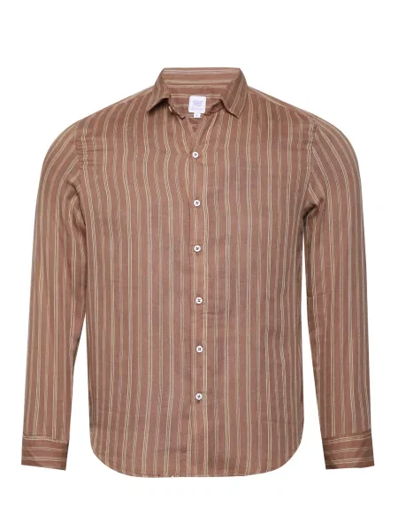 Campus Sutra Košile Wilfreda melír hnědý