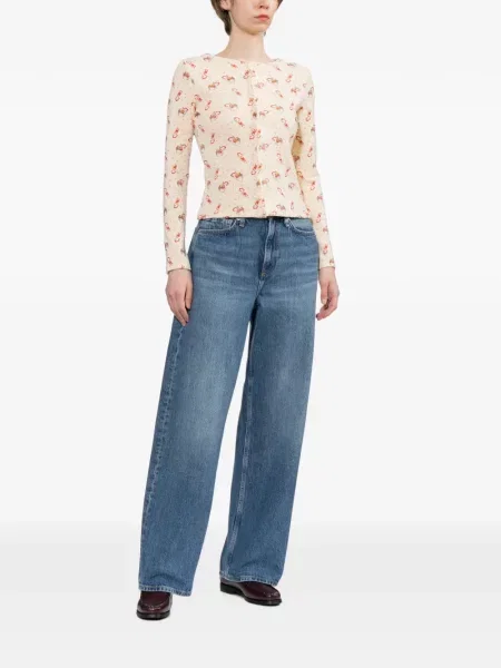 Blugi cu picior larg Rag & Bone albastru
