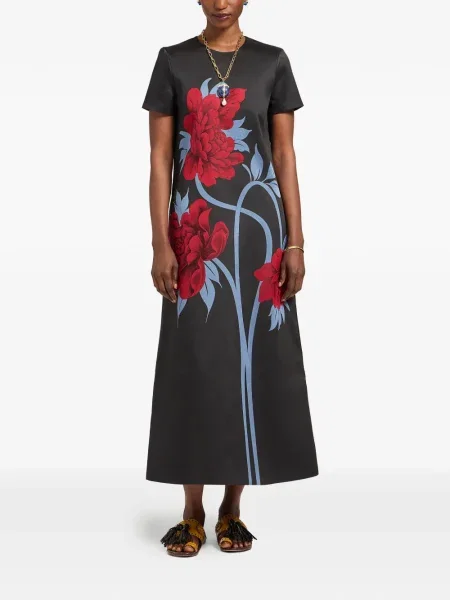 Rochie La Doublej din jacard de costum negru