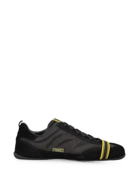 Sneakerși Fendi din piele de căprioară plic negru