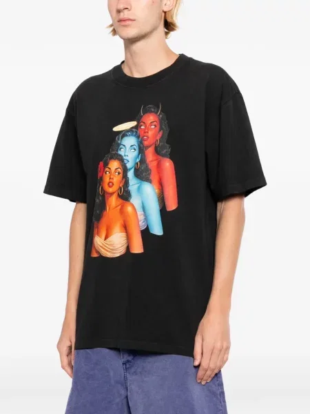 Tricou Melt cu imagine negru