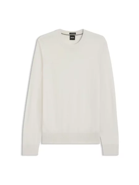 BOSS sweter wełniany H-Leno beżowy