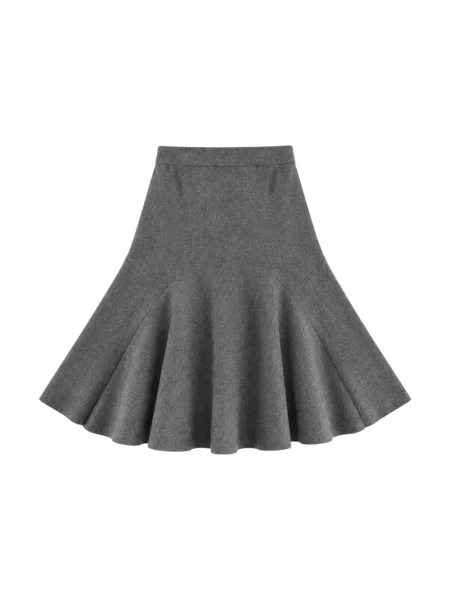 Spódnica midi Seventy szara
