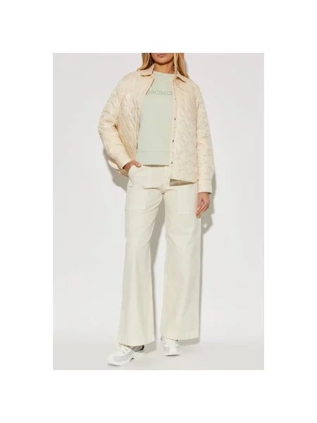 Pikowana kurtka Moncler beżowa
