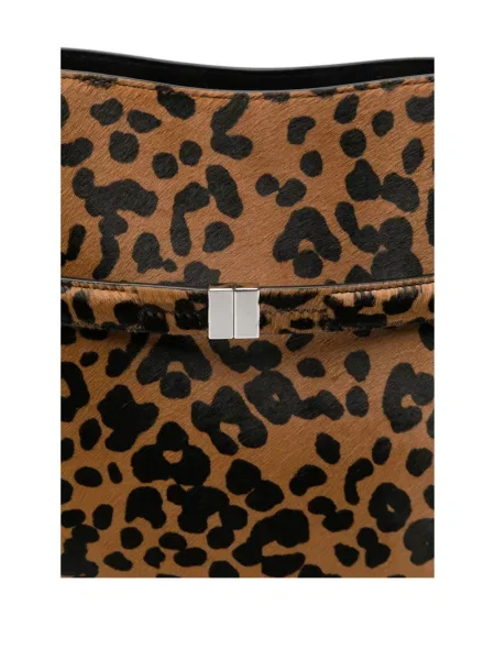 Geantă Toteme cu imagine cu model leopard maro