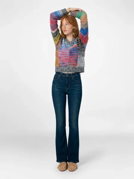 Blugi Levi's® cu talie înaltă albastru