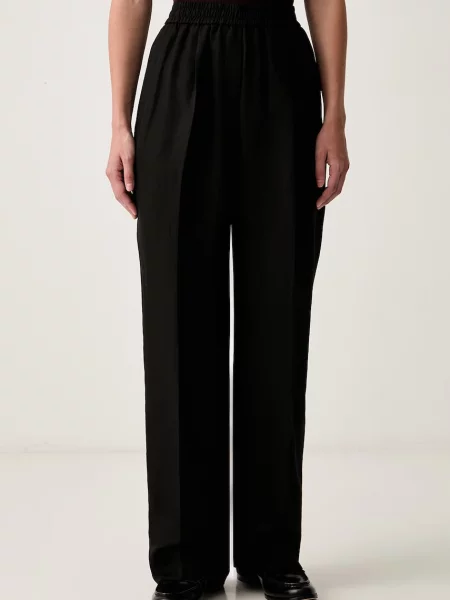 Tommy Hilfiger pantaloni pentru femei cu lyocell negru