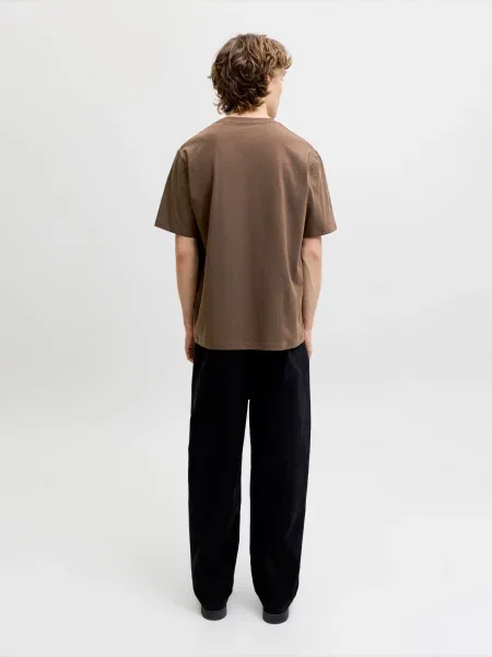 JACK & JONES Tričko JJEDover' hnedá