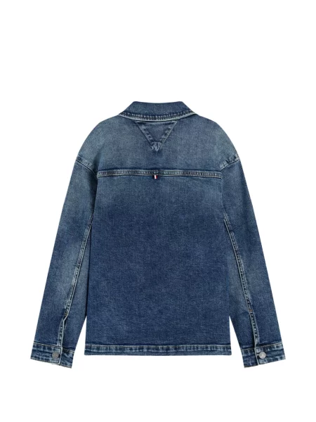 Kurtka jeansowa dziecięca Tommy Hilfiger niebieska