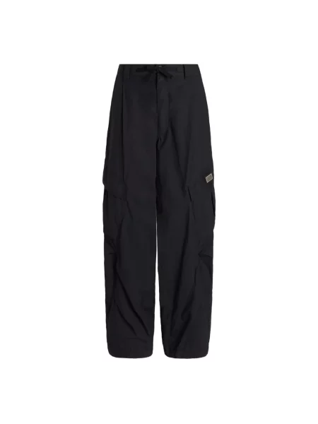 Spodnie cargo Dolce And Gabbana z logo czarne