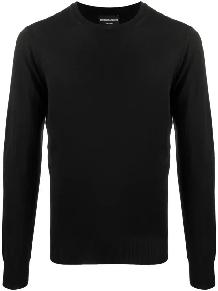 Pulover Emporio Armani de lână negru