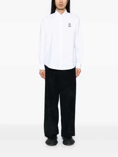 Cămașă Aape By A Bathing Ape cu mâneci lungi lungă alb