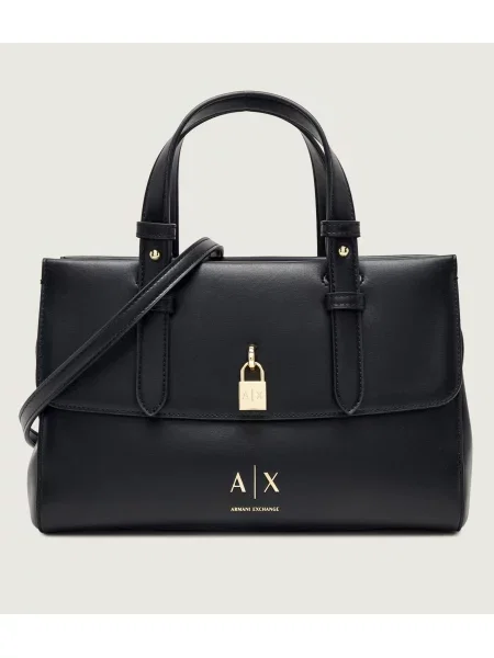 Rucsac Armani Exchange din piele negru