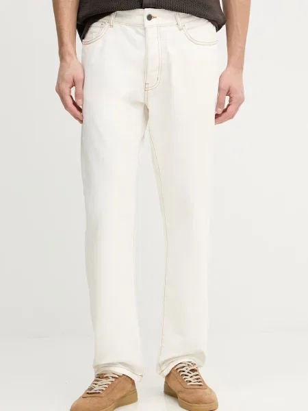 United Colors of Benetton spodnie straight beżowe