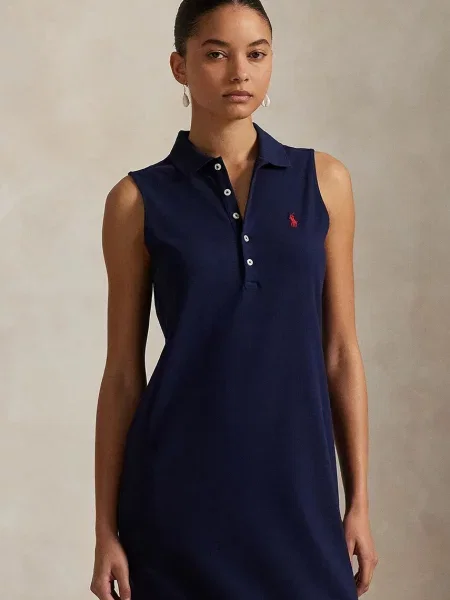 Polo Ralph Lauren sukienka na co dzień Kobiety jednolity XS niebieski