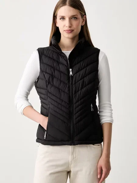 DKNY vestă pentru femei negru