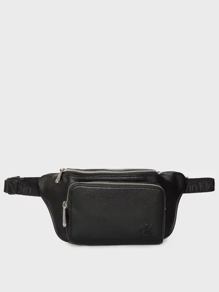 Поясна сумка Calvin Klein з ремінцями чорна