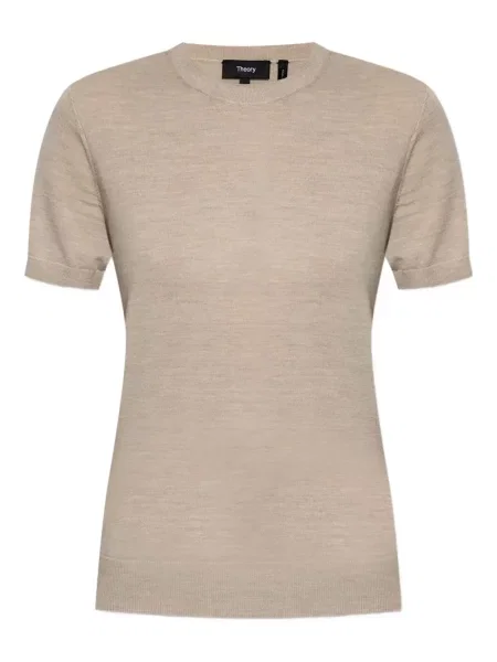 Tricou Theory de lână scurt