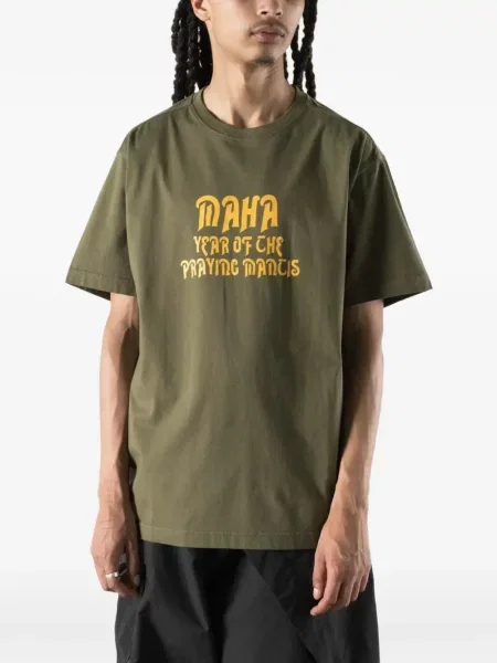 Tricou Maharishi cu imagine verde