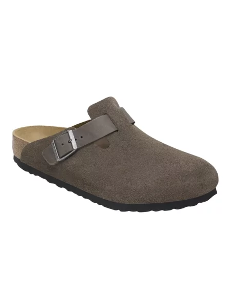 Klapki mules Birkenstock szare