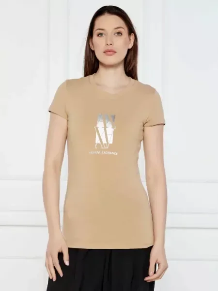 Armani Exchange Tricou bej
