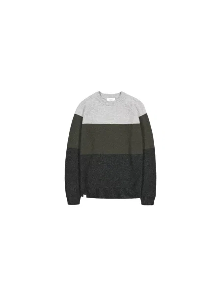 Makia Block Knit M Mężczyźni Bluzy i bluzy z kapturem Makia Szary Size: L czarna