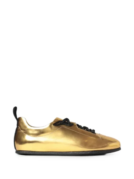 Sneakerși Moschino cu șireturi din dantelă