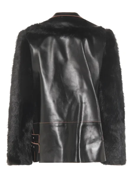 Geanta de piele Sacai negru