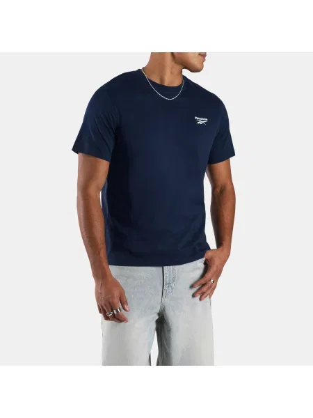 Reebok koszulka Cody Small Logo z krótkim rękawem i okrągłym dekoltemunisex Vector Navy Size: XS granatowa