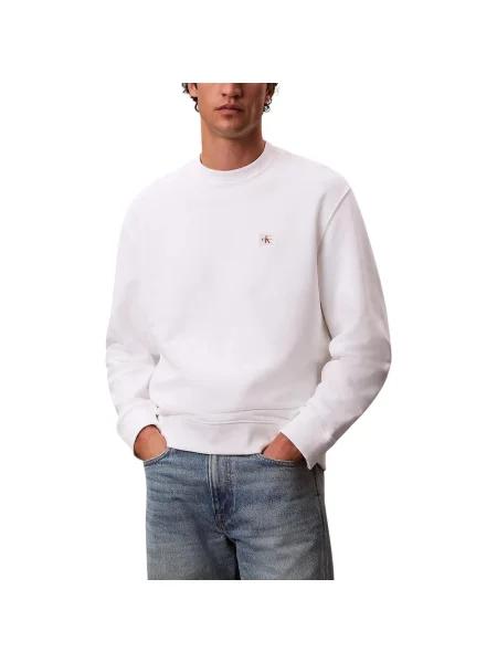 Geacă de blugi Calvin Klein Jeans alb