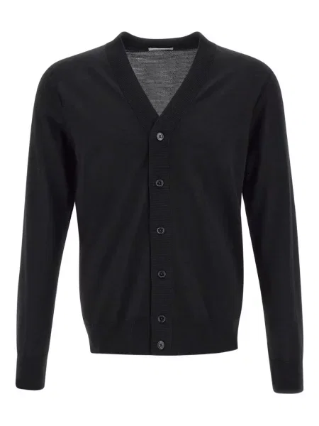 Cardigan Paolo Pecora de lână negru