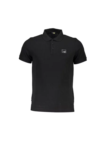 Koszulka polo Cavalli Class z krótkim rękawem czarna