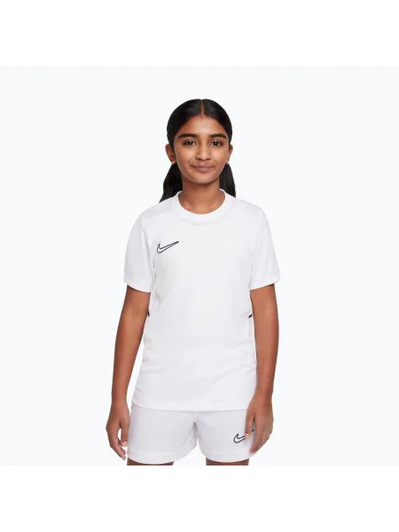 Детска футболна тениска Nike Academy Dri-Fit Jr white/white/black/black бяло