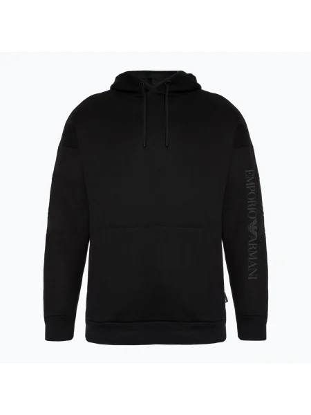 Emporio Armani Train Logo Series Embroidery Coft суитшърт черен